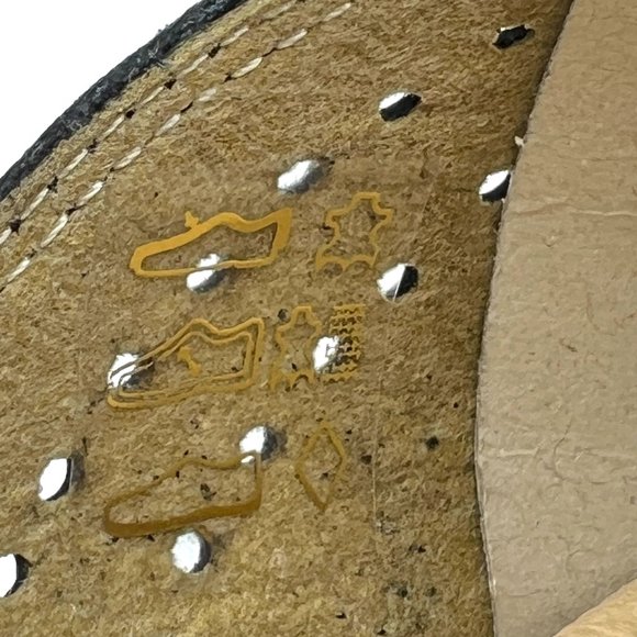 Worishofer Womens 251 Black Leather Slides Wedges Sandals Shoes 38 EU 7.5 - 8 US - Picture 15 of 15